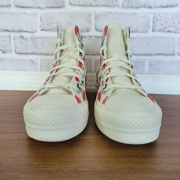 ✨Converse Chuck Taylor All Star Lift Platform Sz 9 Womens Shoes Cherries A08096C - Picture 3 of 10